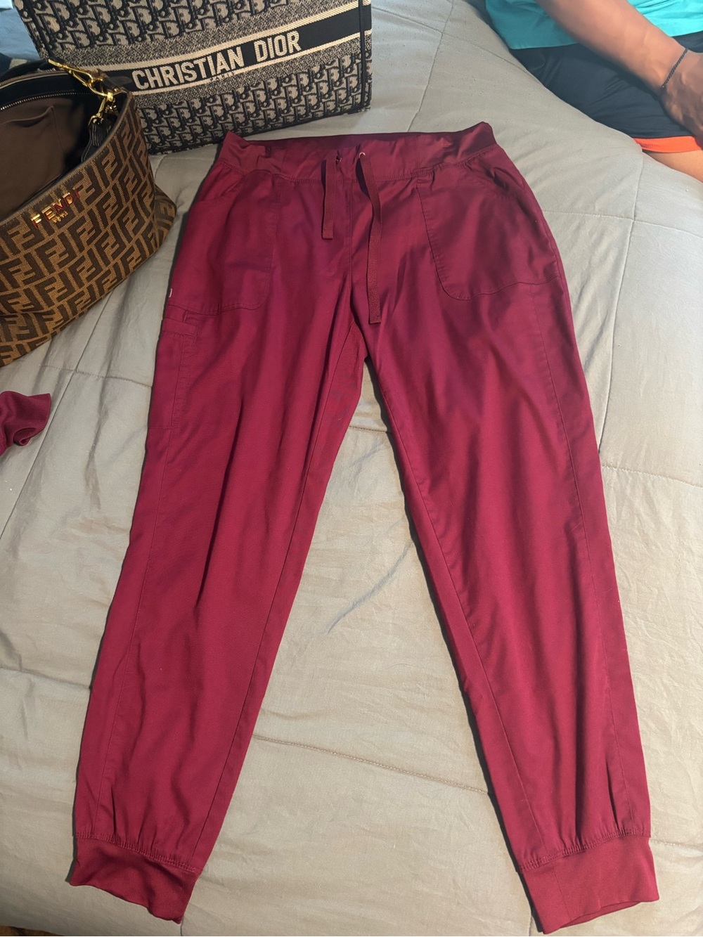 Burgundy Jogger scrub